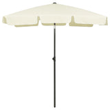 vidaXL Strandparasol 180x120 cm zandgeel
