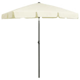 vidaXL Strandparasol 180x120 cm zandgeel