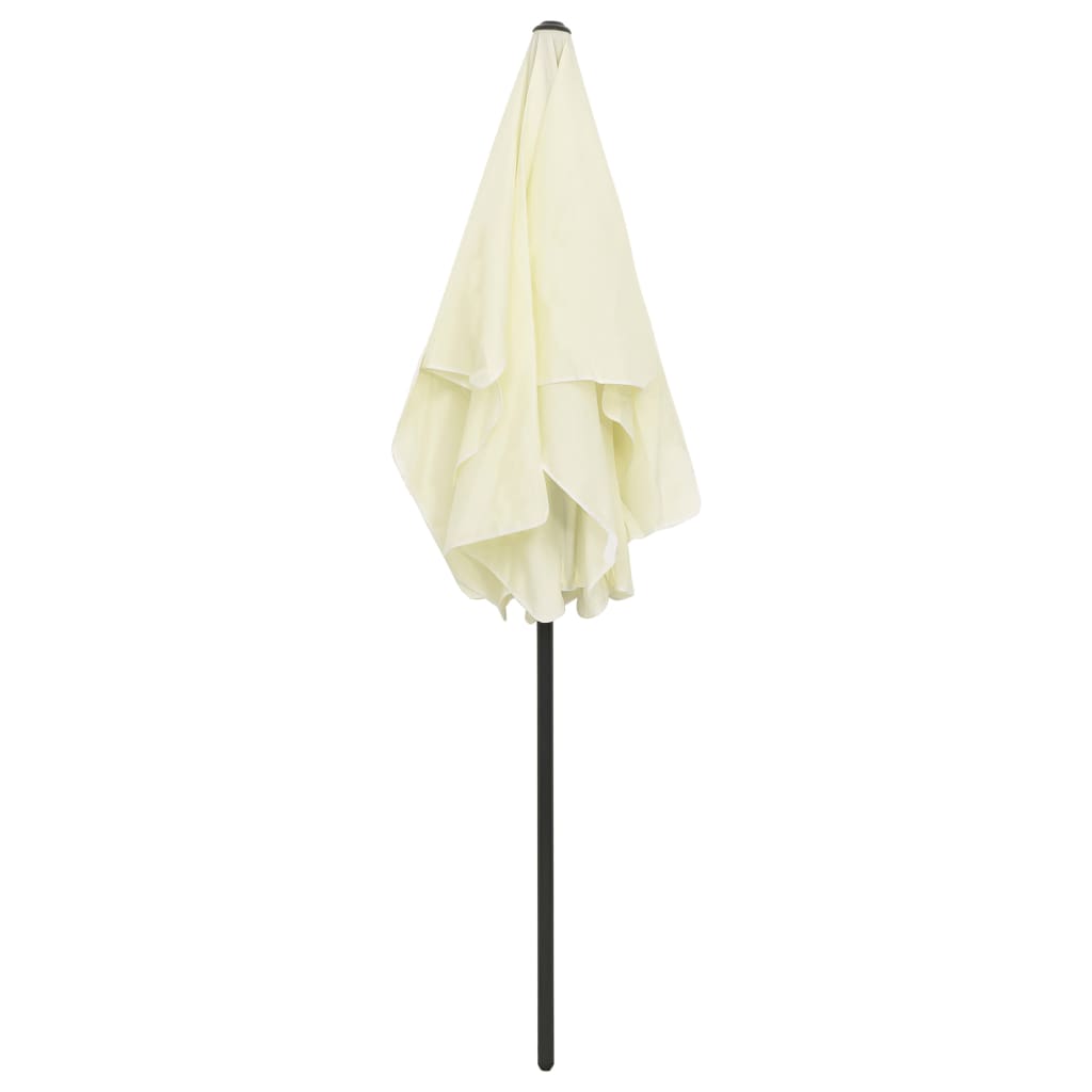 vidaXL Strandparasol 180x120 cm zandgeel