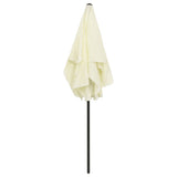 vidaXL Strandparasol 180x120 cm zandgeel