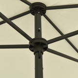 vidaXL Strandparasol 180x120 cm zandgeel