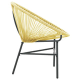 vidaXL Tuinstoel Acapulco poly rattan beige