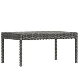 vidaXL Ensemble de salon 6 personnes avec des chaises en poly rotin confortables