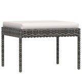 vidaXL Ensemble de salon 6 personnes avec des chaises en poly rotin confortables