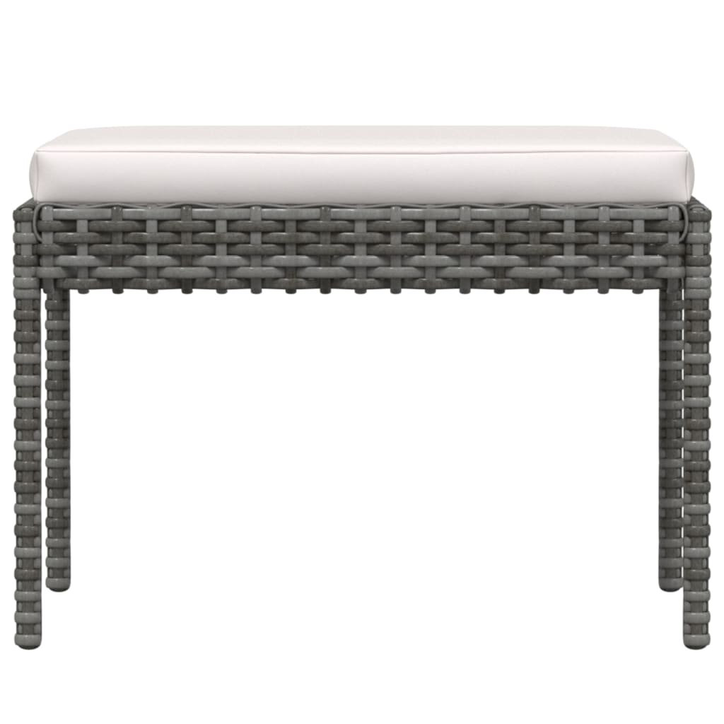 vidaXL Ensemble de salon 6 personnes avec des chaises en poly rotin confortables
