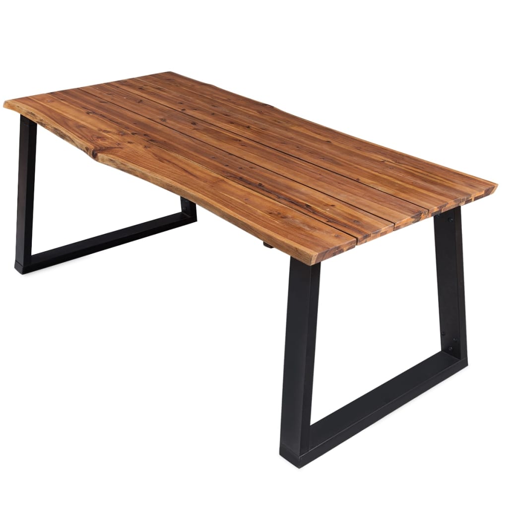 vidaXL Eettafel 170x90x75 cm acacia massif