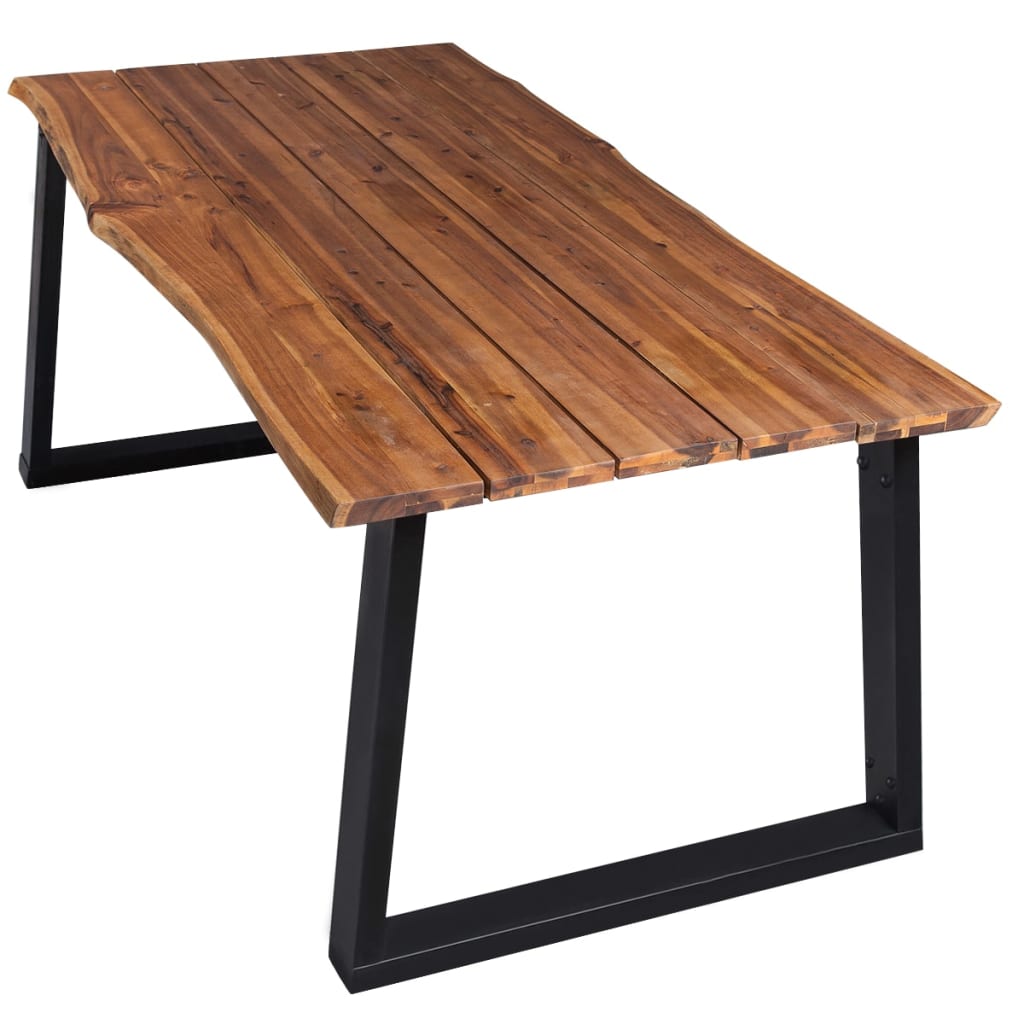 vidaXL Eettafel 170x90x75 cm acacia massif