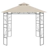 vidaXL Prieel 160 g/m² 3x3x2,7 m crèmekleurig