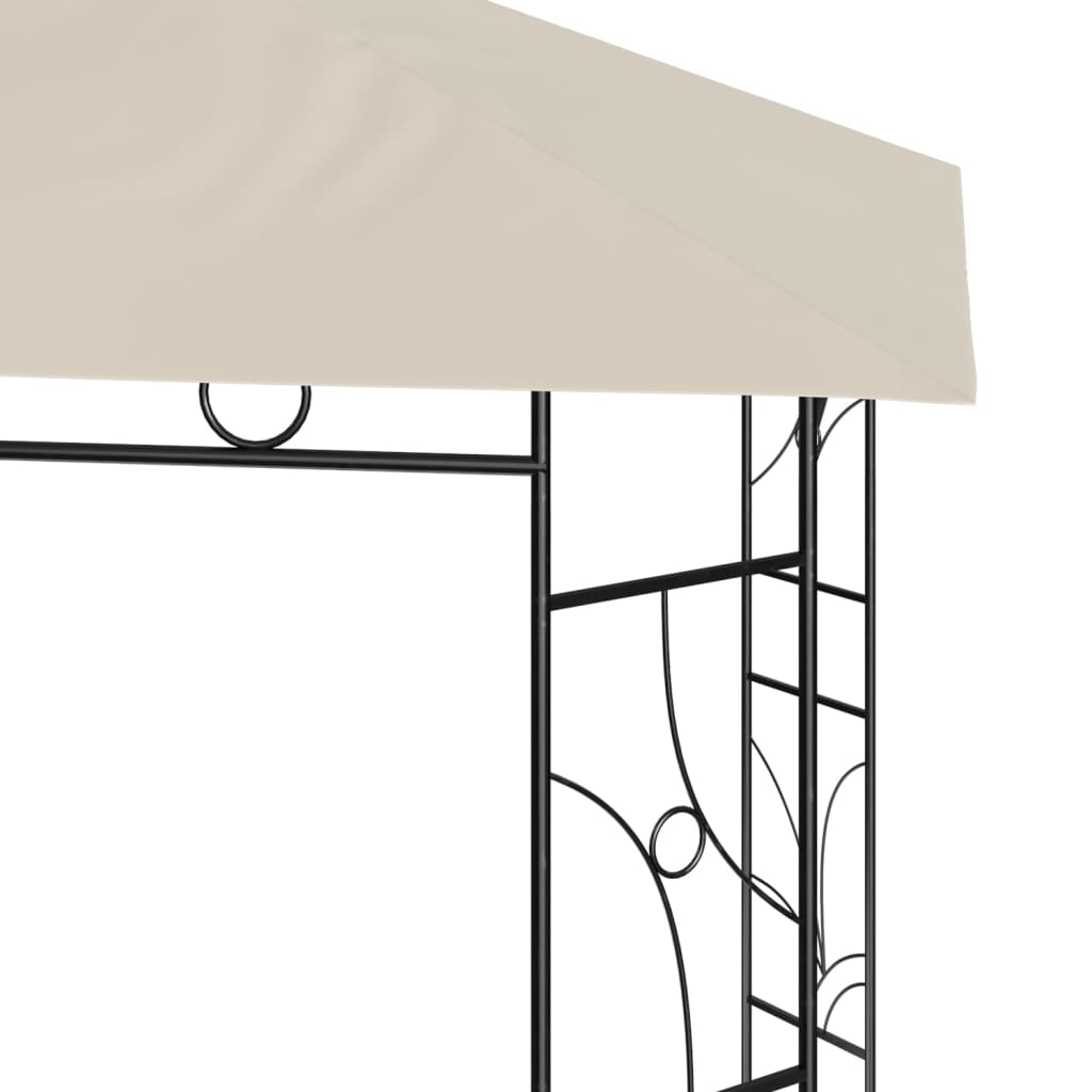 vidaXL Prieel 160 g/m² 3x3x2,7 m crèmekleurig