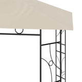 vidaXL Prieel 160 g/m² 3x3x2,7 m crèmekleurig