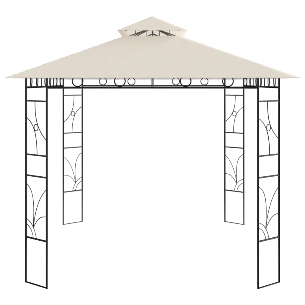 vidaXL Prieel 160 g/m² 4x3x2,7 m crèmekleurig