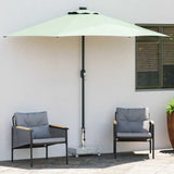vidaXL Parasolvoet 45x25x8 cm graniet lichtgrijs