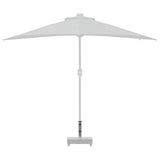 vidaXL Parasolvoet 45x25x8 cm graniet lichtgrijs