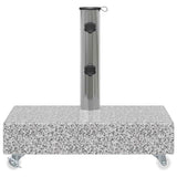 vidaXL Parasolvoet 45x25x8 cm graniet lichtgrijs