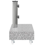 vidaXL Parasolvoet 45x25x8 cm graniet lichtgrijs