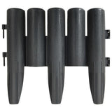 vidaXL Gazonranden 36 st 10 m PP antracietkleurig