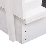 vidaXL Zandbak 95x90x15 cm vurenhout wit