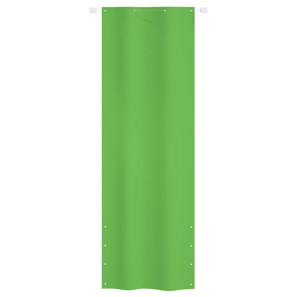 vidaXL Balcony Screen 80x240 cm oxford fabric light green