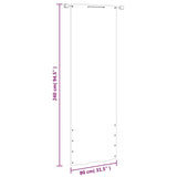 vidaXL Balcony Screen 80x240 cm oxford fabric light green