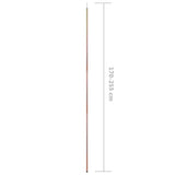 vidaXL Tentstok telescopisch 170-255 cm gegalvaniseerd staal