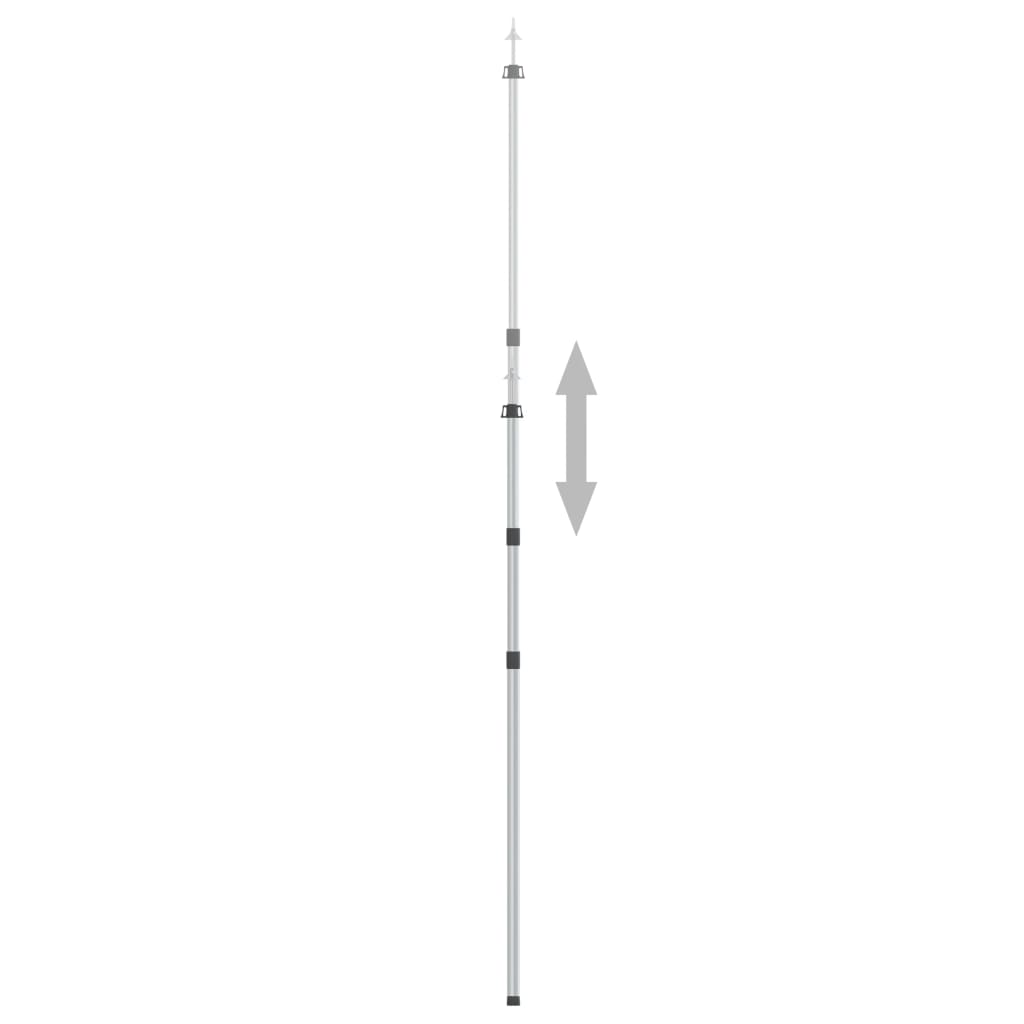 vidaXL Luifelstok telescopisch 102-260 cm aluminium