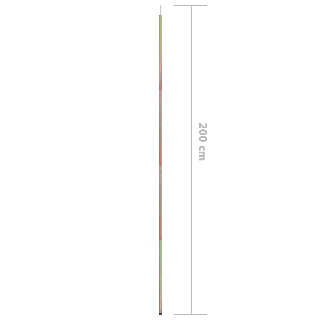 vidaXL Sunshade Poles 200 cm Galvanized Steel