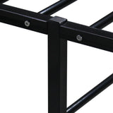 vidaXL Cadre de lit métal noir 90x200 cm