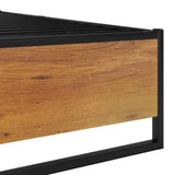 vidaXL Metal Bed Frame Black 90x200 cm