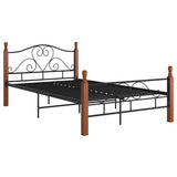 vidaXL Metal Bed Frame Black 120x200 cm