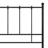 vidaXL Metal Bed Frame Black 120x200 cm