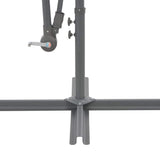 vidaXL Zweefparasol met aluminium paal 300 cm bordeauxrood