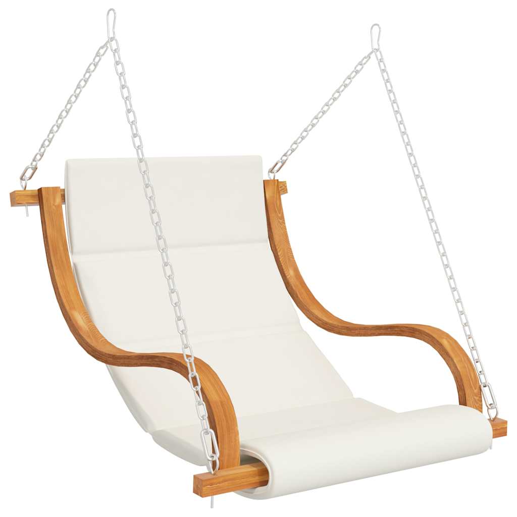 vidaXL Rocking Chair without Rocking Frame with Cushion Bent Wood