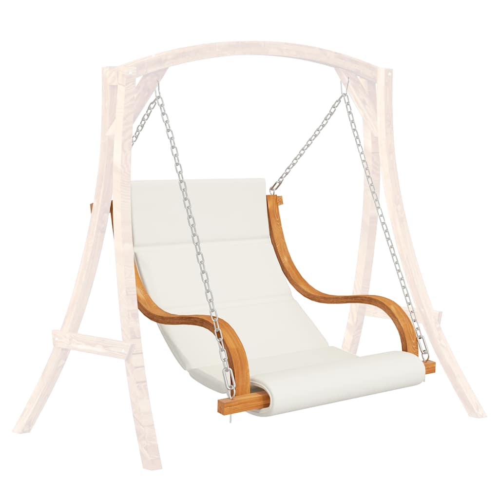 vidaXL Rocking Chair without Rocking Frame with Cushion Bent Wood