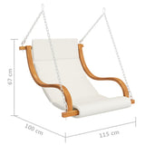 vidaXL Rocking Chair without Rocking Frame with Cushion Bent Wood