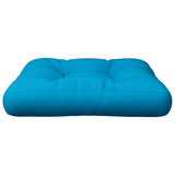 vidaXL Pallet Cushion 50x50x12 cm Fabric Blue
