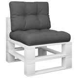 vidaXL Pallet Cushions 2 pcs Fabric Anthracite