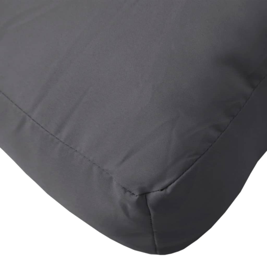 vidaXL Pallet Cushions 2 pcs Fabric Anthracite