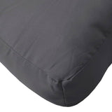 vidaXL Pallet Cushions 2 pcs Fabric Anthracite