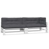 vidaXL Pallet Cushions 5 pcs fabric anthracite