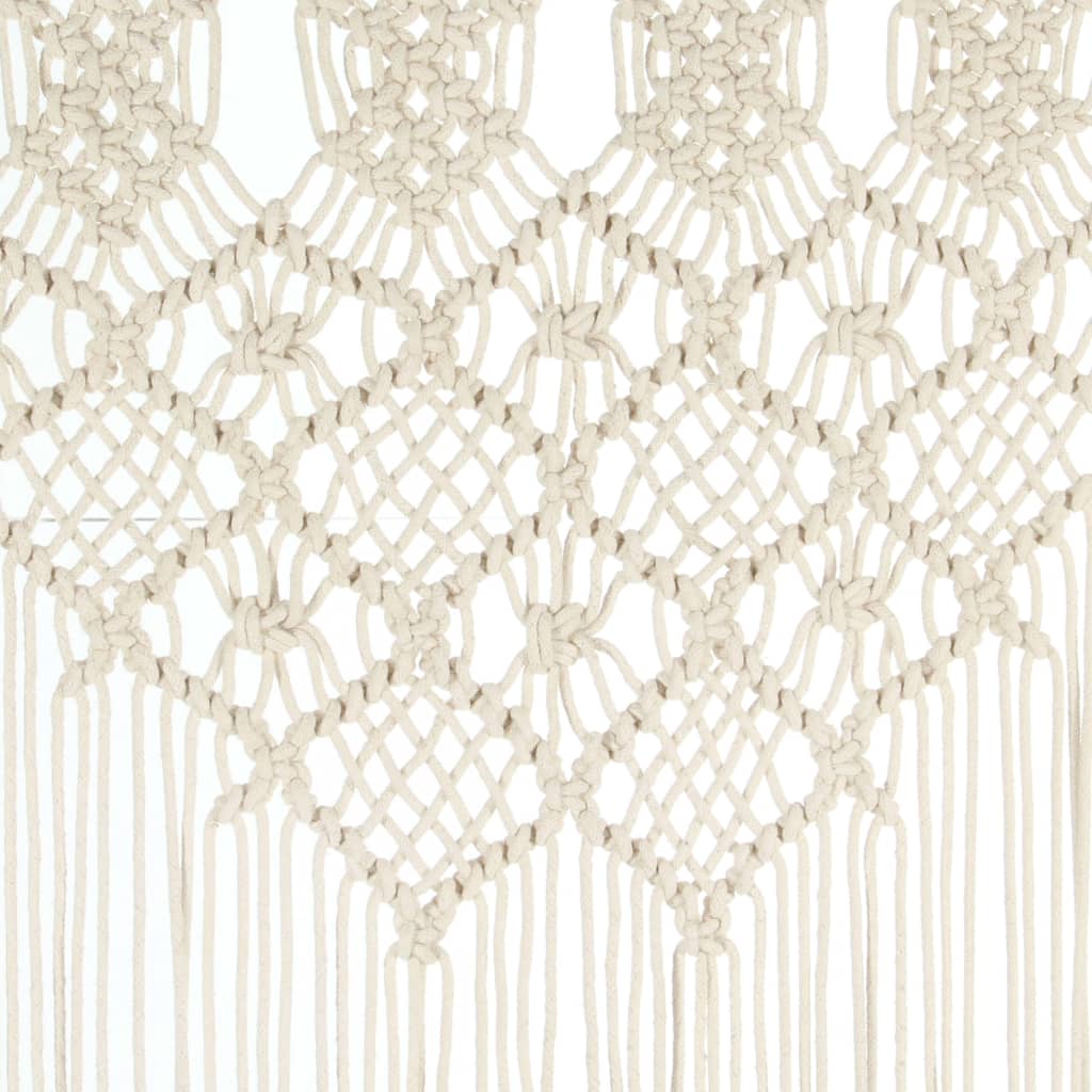 vidaXL Macrame Curtain 140x240 cm Cotton