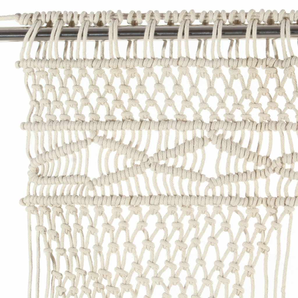 vidaXL Macrame Curtain 140x240 cm Cotton
