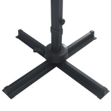 vidaXL Zweefparasol met LED-verlichting 400x300 cm bordeauxrood
