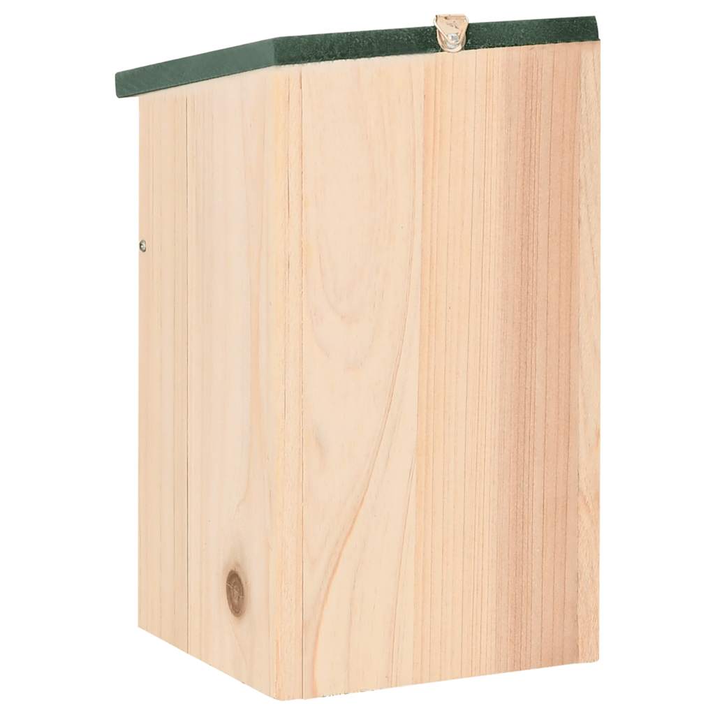 vidaXL Vogelhuisjes 10 st 12x12x22 cm massief vurenhout