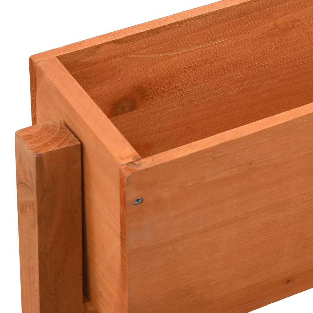 vidaXL Plantenbak inklapbaar 60x14x75 cm massief vurenhout oranje