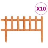 vidaXL Gazonranden 10 st 4,4 m vurenhout