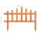 vidaXL Lawn Edging 10 pcs 4.4 m spruce wood