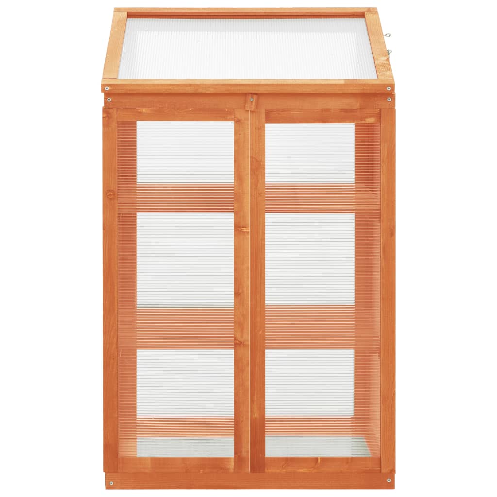 vidaXL Broeikas 60x45x100 cm vurenhout