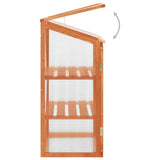 vidaXL Broeikas 60x45x100 cm vurenhout