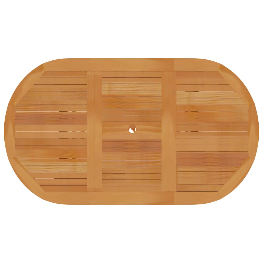 vidaXL Tuintafel 150x90x75 cm massief teakhout