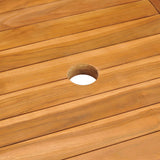 vidaXL Tuintafel 150x90x75 cm massief teakhout